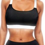 Haut de maillot de bain bandeau push-up imprimé hawaïen