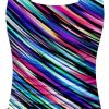 Haut de maillot de bain push-up femme multicolore dos nu-2