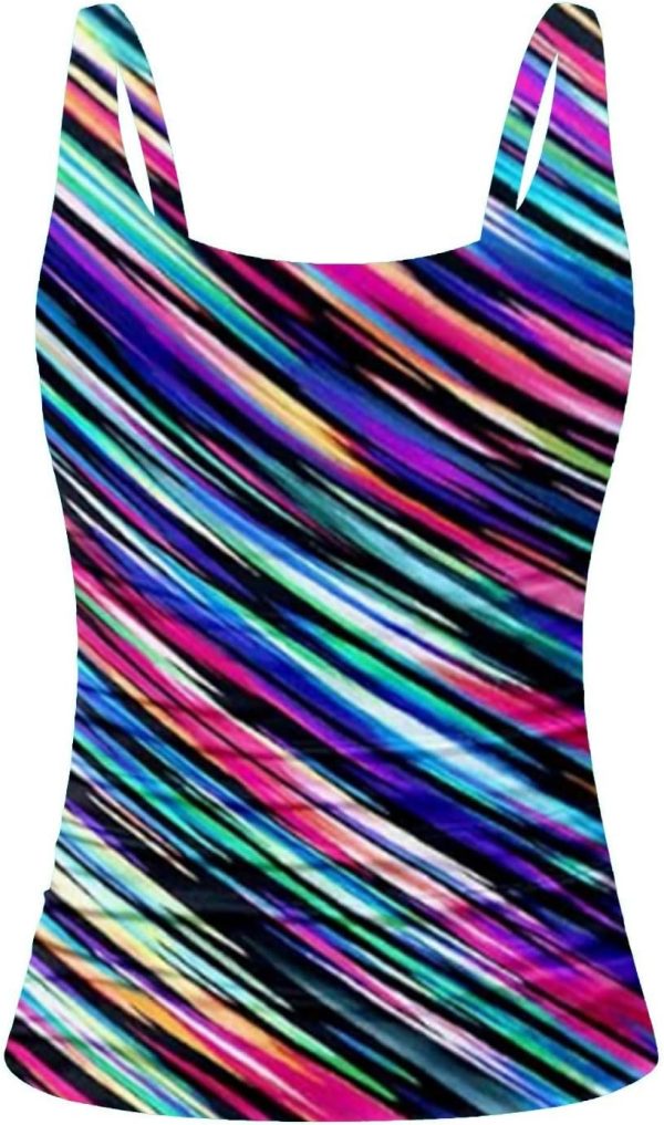 Haut de maillot de bain push-up femme multicolore dos nu-2