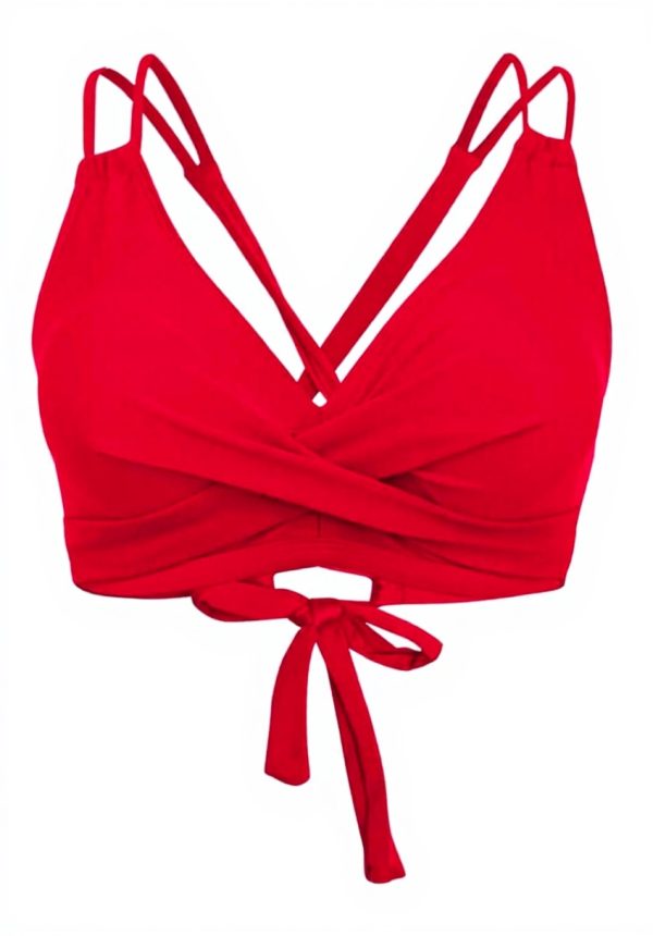 Haut de bikini push-up sans bretelles crochet femme maillot