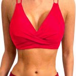 Haut de bikini push-up sans bretelles crochet femme maillot