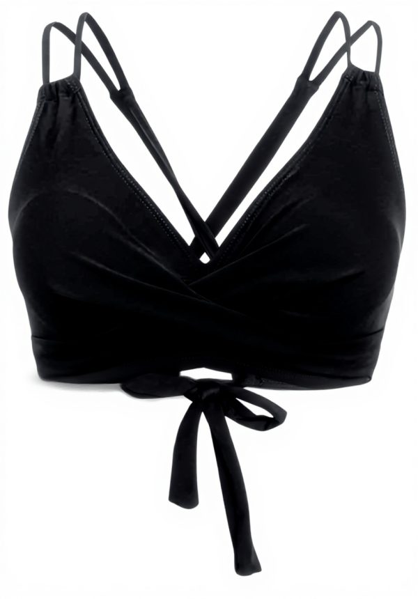 Haut de bikini femme extensible froncé torsadé Générique