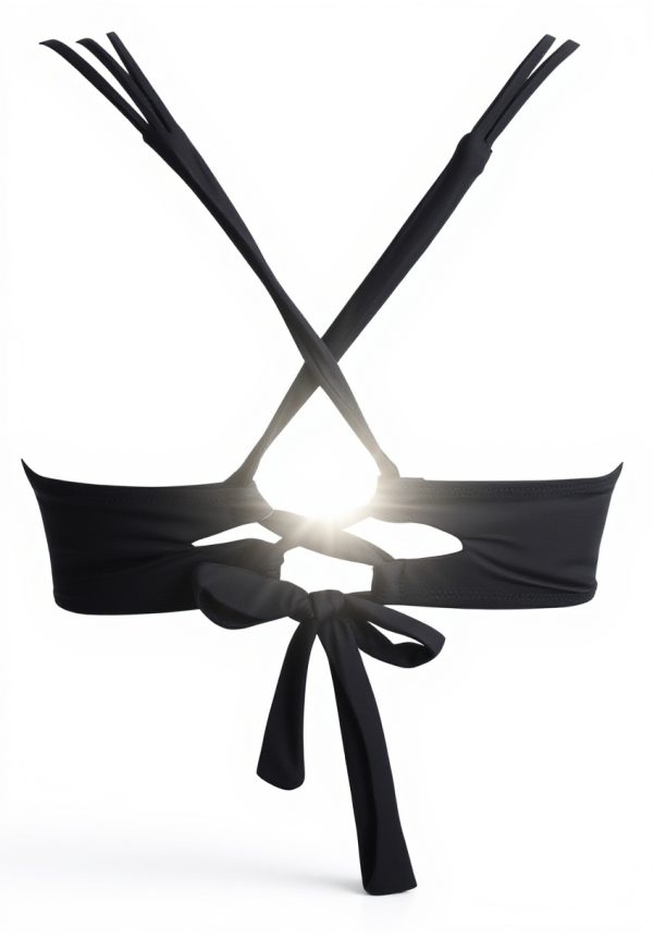 Haut de bikini femme extensible froncé torsadé Générique