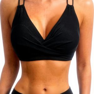 Haut de bikini femme extensible froncé torsadé Générique