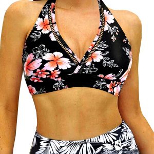 Haut de bikini dos nu push-up rembourré Générique femme