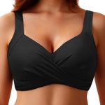 Haut de bikini femme débardeur plage soutien-gorge liens-0