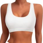 Haut de bikini push-up col en V imprimé hawaïen femme-0