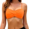 Haut de maillot de bain push-up femme imprimé hawaïen