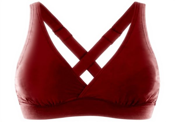 Haut de maillot push-up sans bretelles femme liens croisés