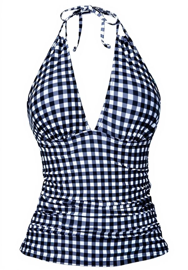 Maillot de bain femme push-up bandeau dos nu bleu