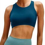 Haut de maillot push-up femme triangle liens croisés bonnets