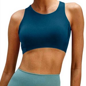 Haut de maillot push-up femme triangle liens croisés bonnets