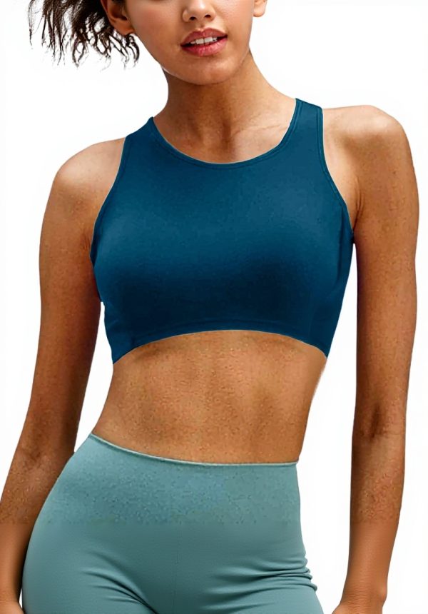 Haut de maillot push-up femme triangle liens croisés bonnets