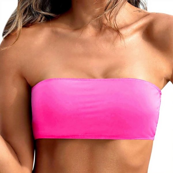 Haut maillot de bain femme tankini dos nu rembourrage