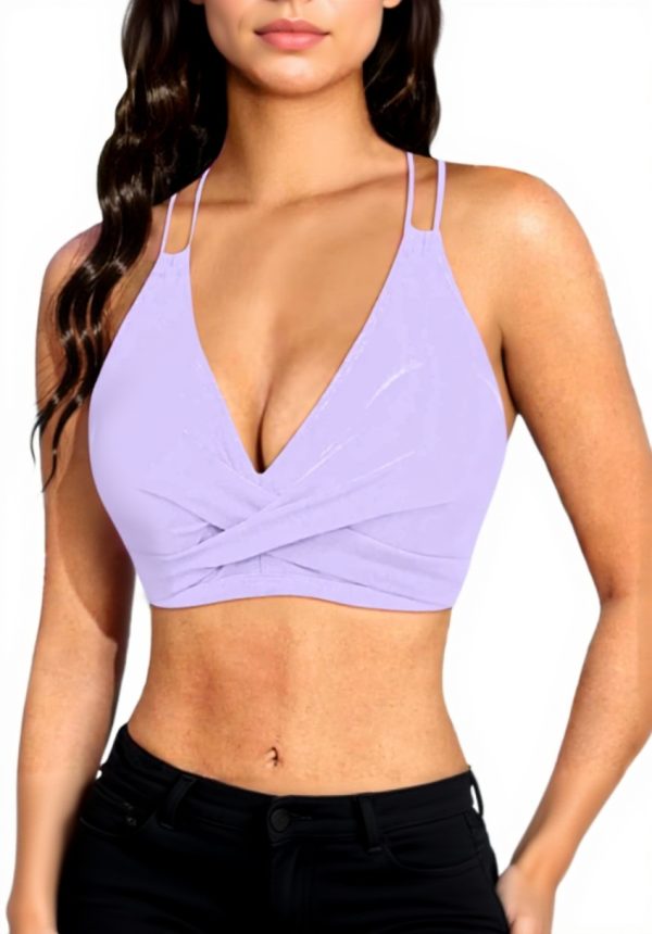 Générique Maillot de bain push-up femme imprimé Hawaï violet