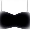 Haut de bikini femme push-up bandeau noir blanc maillot bain