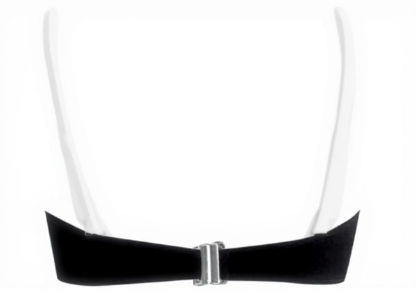 Haut de bikini femme push-up bandeau noir blanc maillot bain