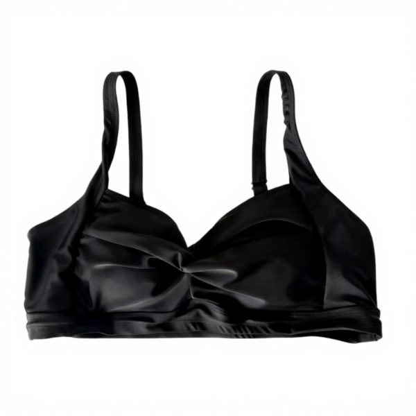 Haut de maillot de bain femme bandeau push-up noir