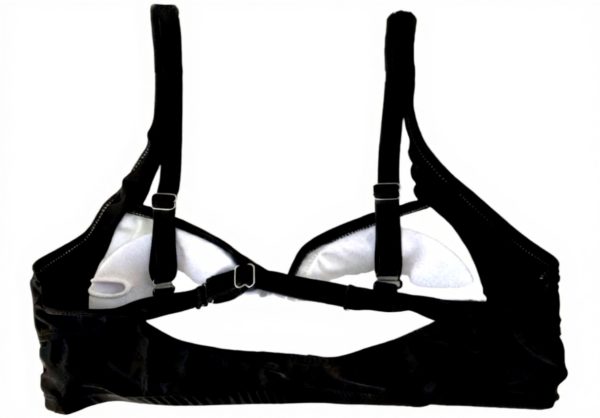 Haut de maillot de bain femme bandeau push-up noir