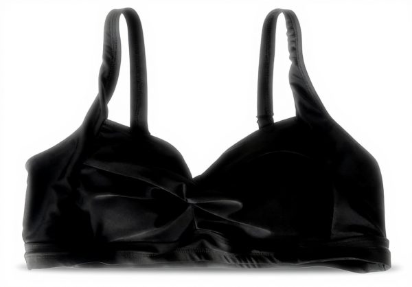 Haut de maillot de bain femme bandeau push-up noir