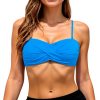 Haut de bikini dos nu armatures push-up imprimé hawaïen