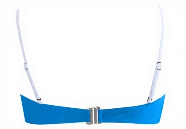 Haut de bikini dos nu armatures push-up imprimé hawaïen