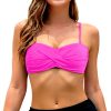Haut de bikini dos nu bandeau femme grande taille extensible