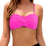 Haut de bikini dos nu bandeau femme grande taille extensible
