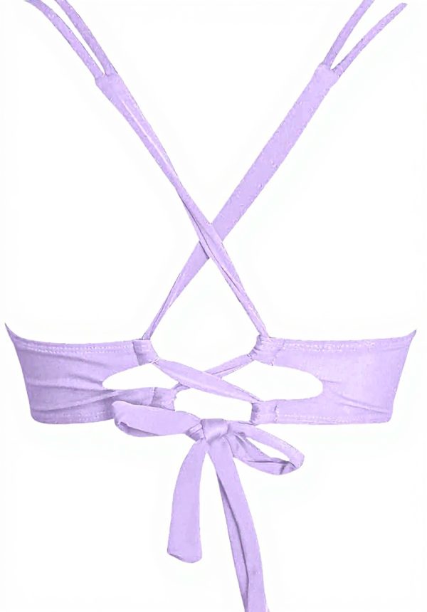 Haut de bikini dos nu push-up femme maillot bain plage