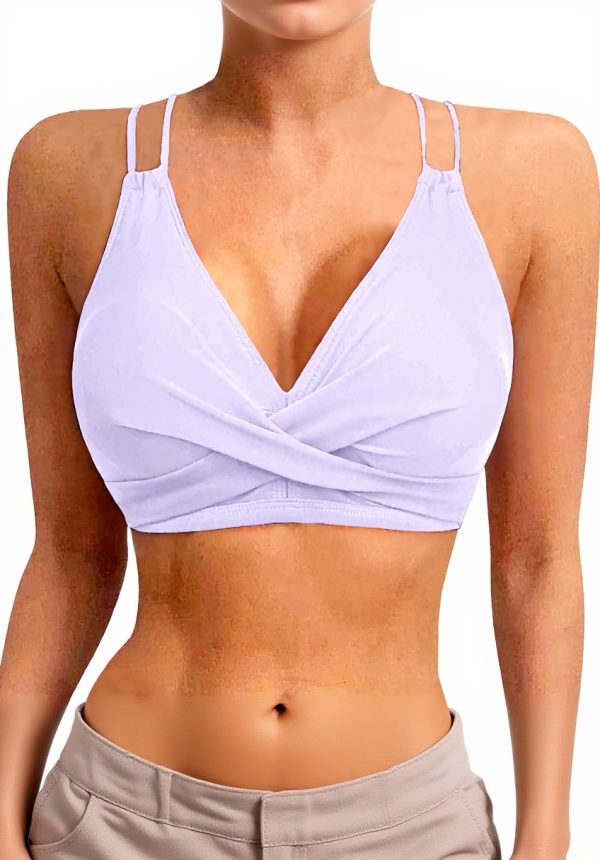 Haut de bikini dos nu push-up femme maillot bain plage