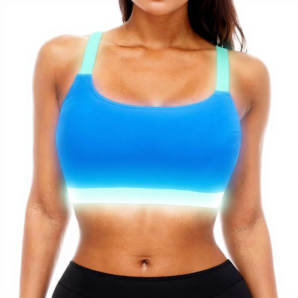 Haut de bikini dos nu push-up femme imprimé hawaïen sans