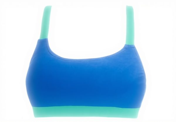 Haut de bikini dos nu push-up femme imprimé hawaïen sans