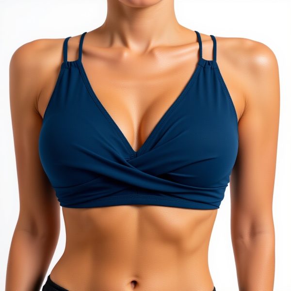 Haut de bikini dos nu femme triangle sans armatures mode