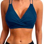 Haut de bikini dos nu femme triangle sans armatures mode