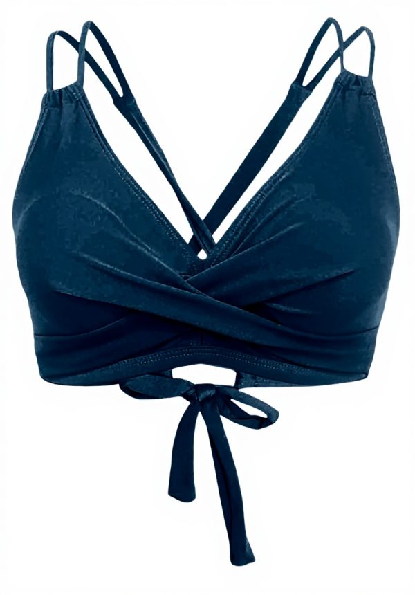 Haut de bikini dos nu femme triangle sans armatures mode