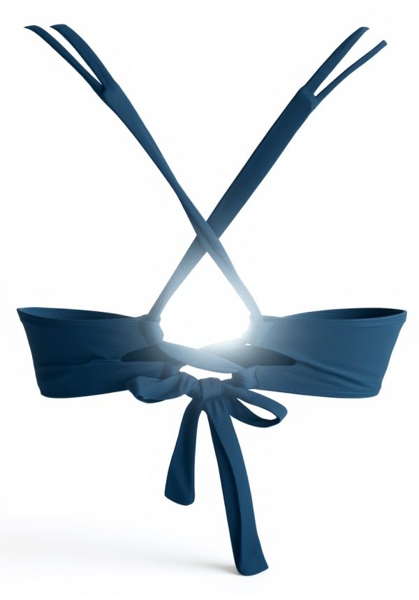 Haut de bikini dos nu femme triangle sans armatures mode