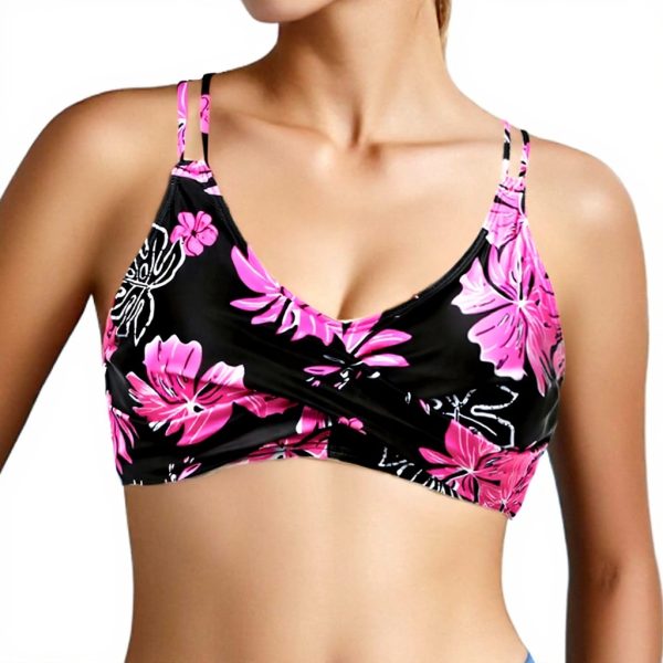 Haut de bikini femme armatures soutien-gorge rembourré push