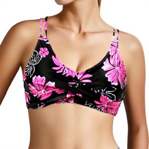 Haut de bikini femme armatures soutien-gorge rembourré push