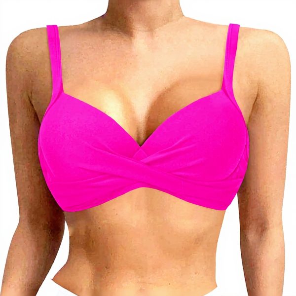 Haut Maillot de Bain Femme Bikini Push-Up Armatures Imprimé