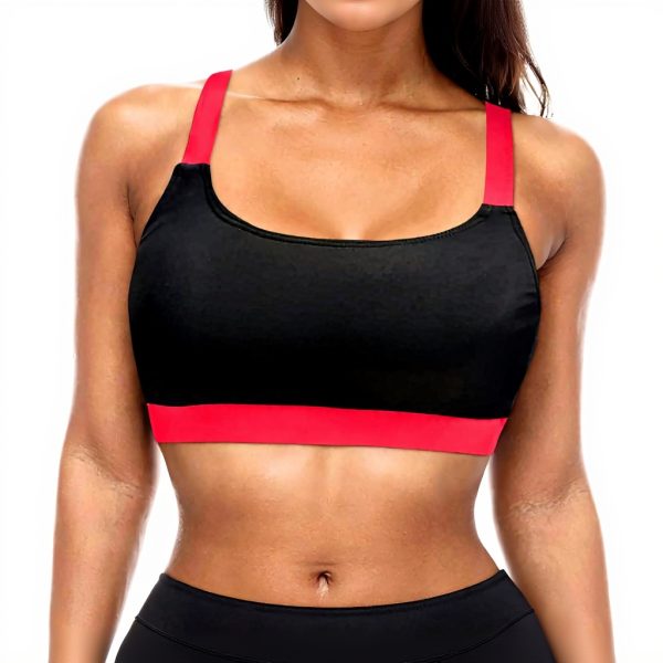 Haut maillot de bain femme débardeur push-up imprimé Hawaï