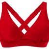 Haut Maillot Bain Femme Push-Up Soutien-Gorge Rembourré