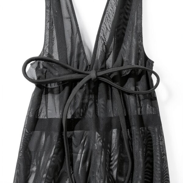 Bikini grande taille femme push up noir maillot bain sexy-3