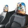 Housse appui-tête voiture YYHHAOFA Miami Beach polyester-2
