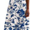 Robe d'été sans manches longue imprimée femme confortable-0