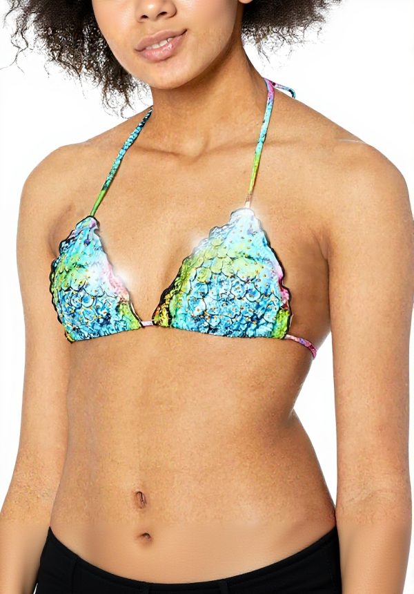 Haut de maillot Luli Fama Femme multicolore bord de laitue