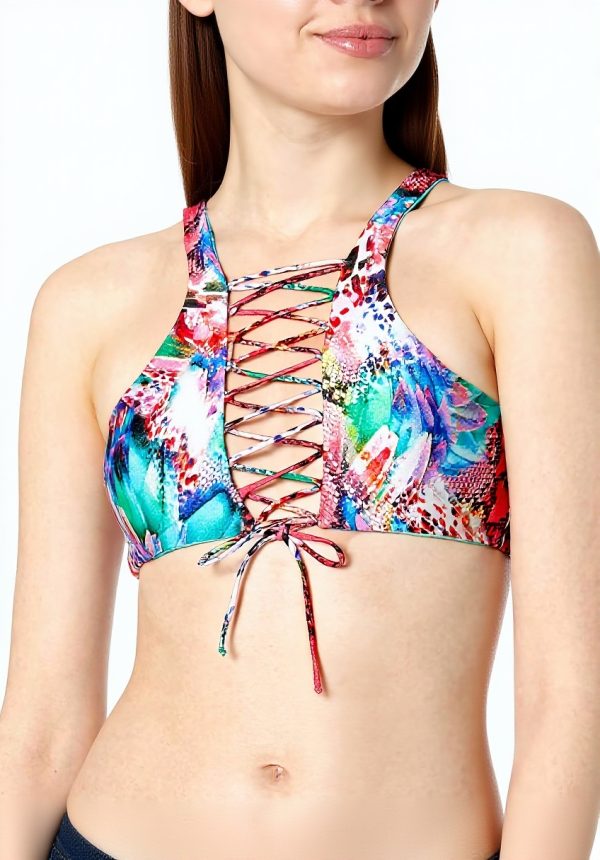 Luli Fama Maillot de Bain Brassière réversible Multicolore